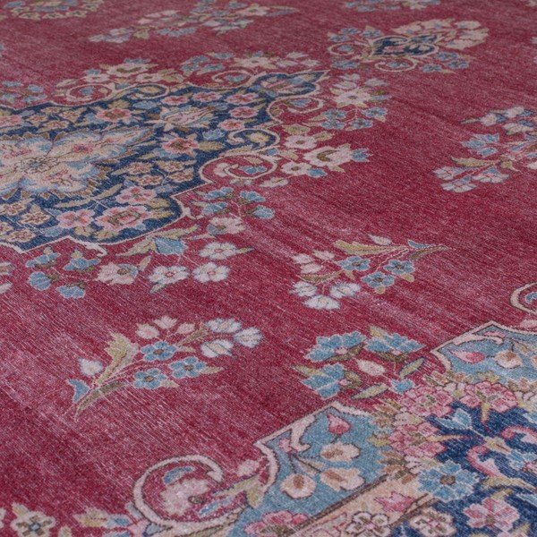 Tappeto rotondo lavabile rosso ø 180 cm FOLD Colby - Flair Rugs-image-3