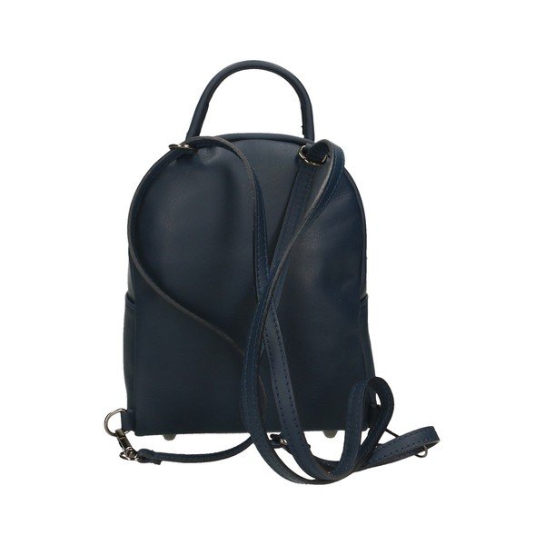 Zaino in pelle blu scuro - Chicca Borse-image-4