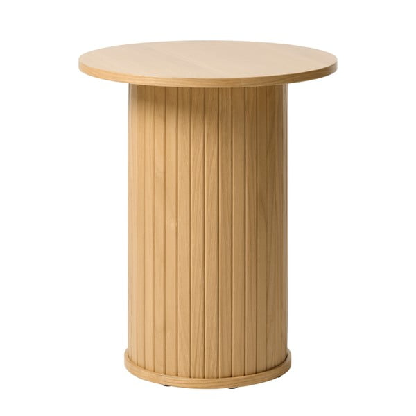 Tavolino rotondo in rovere ø 50 cm Nola - Unique Furniture