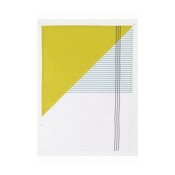 Kuchyňská utěrka Geometry Yellow, 50x70 cm