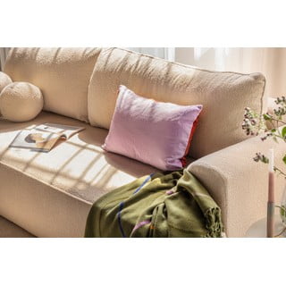 Divano grigio allungabile con rivestimento in bouclé 247 cm Quinoa – Bonami Selection