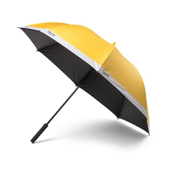 Ombrello giallo a piedi nudi - Pantone
