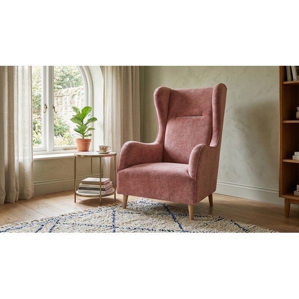 Poltrona in velluto rosa Carole - Ropez-image-2