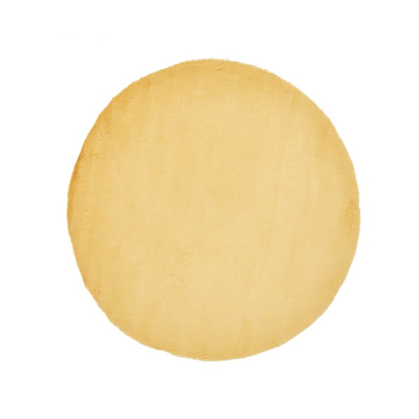 Tappeto giallo , ⌀ 120 cm Teddy - Think Rugs