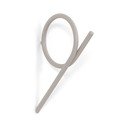 Gancio da parete grigio tortora in acciaio Tuba M – Spinder Design