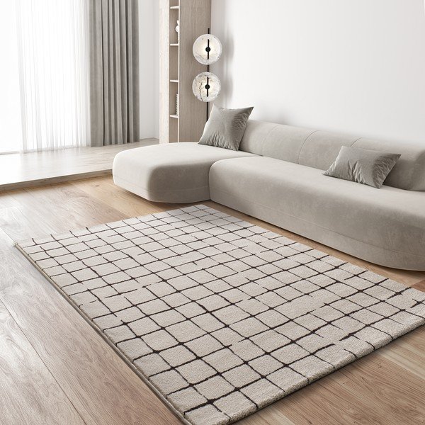 Tappeto color crema 200x290 cm Retro – Universal-image-1