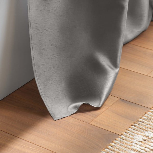 Tenda in raso grigio scuro 140x240 cm Shana - douceur d'intérieur-image-4