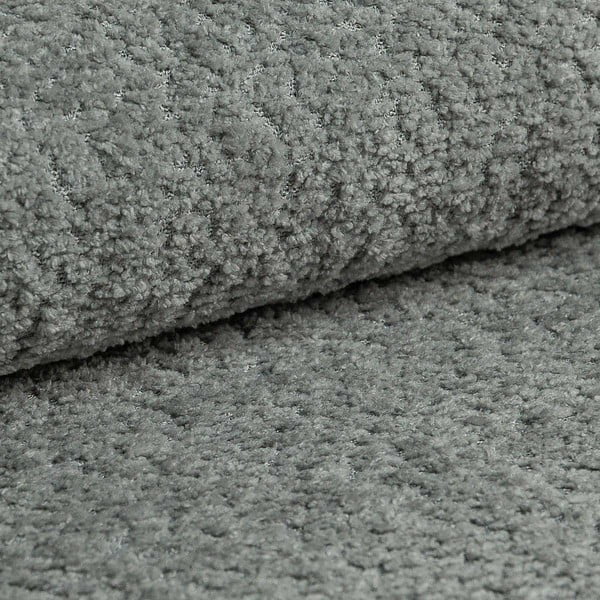 Divano angolare grigio (con penisola a destra/a L) con rivestimento in bouclé Ariella – Ropez-image-4