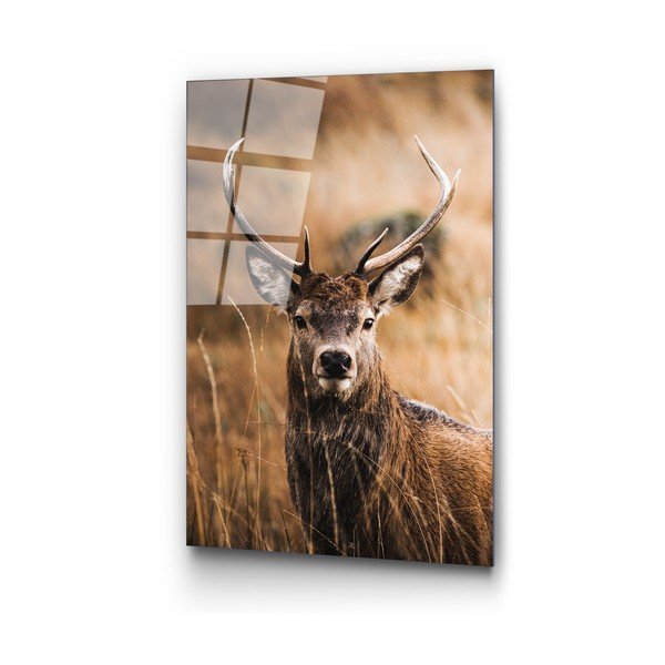Pittura su vetro 70x100 cm Deer - Wallity-image-2