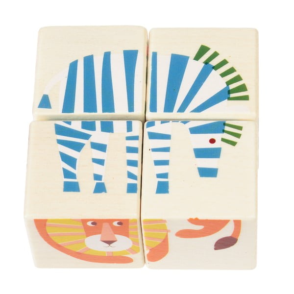 Cubi giocattolo in legno Wild Wonders – Rex London-image-3