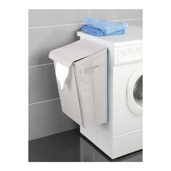 Béžový závěsný koš na prádlo Wenko Turbo-Loc, 30 l