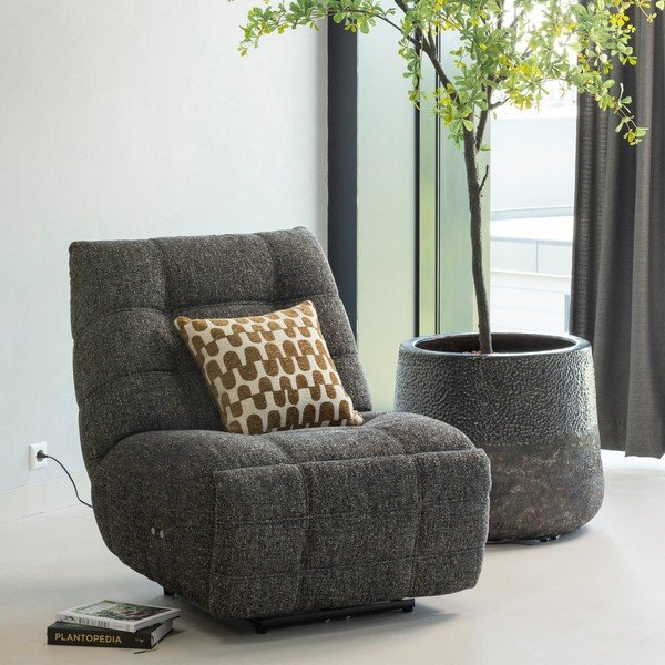 Poltrona da relax color antracite reclinabile Hein – WOOOD-image-1