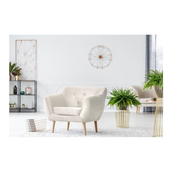 Poltrona crema Amelie - Mazzini Sofas-image-3