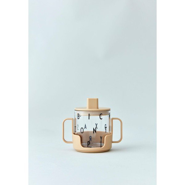 Manico beige per tazza per bambini - Design Letters-image-1
