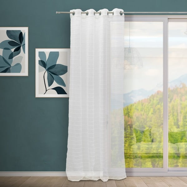 Tenda sottile bianca 140x260 cm Path – Casa Selección-image-1