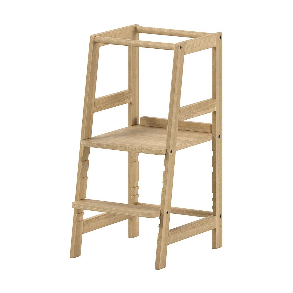 Torre di apprendimento di colore naturale in faggio massiccio Forrest – Vipack | Torri di apprendimento