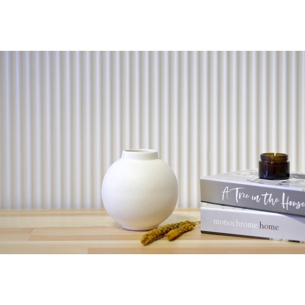 Vaso in ceramica bianca Topik - Rulina-image-1