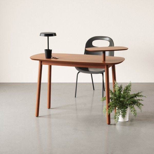 Tavolo da lavoro in faggio 56x127 cm Swivo - Umbra-image-1