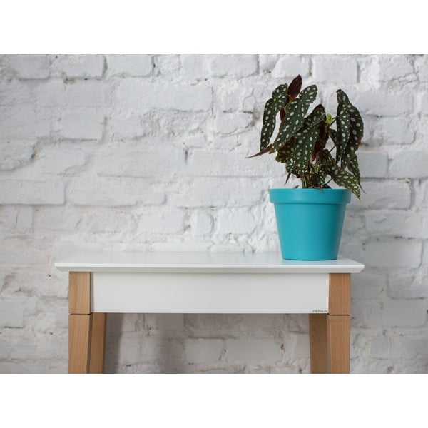 Consolle bianca, larghezza 65 cm Mimo - Ragaba-image-4