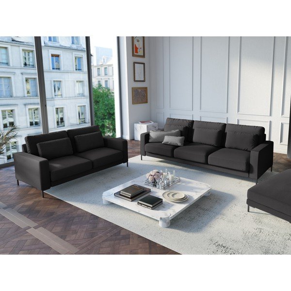Divano grigio scuro , 158 cm Seine - Interieurs 86-image-1