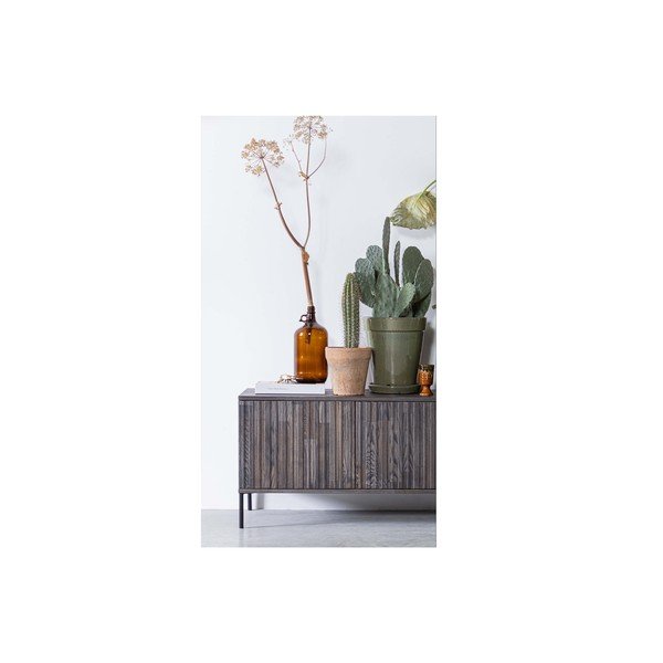 Mobile TV marrone con effetto frassino 100x56x44 cm Gravure – WOOOD-image-1