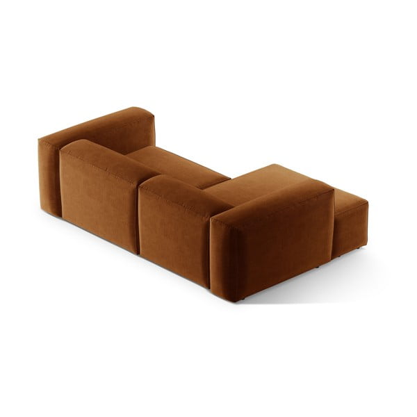 Divano angolare color mattone (con penisola a sinistra/con chaise lounge) Bergamo – Cosmopolitan Design-image-4