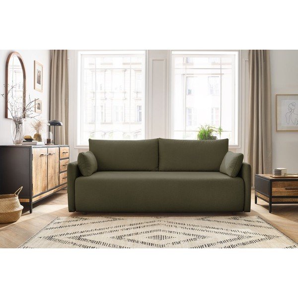 Divano verde allungabile 211 cm Marcel – Bobochic Paris-image-1