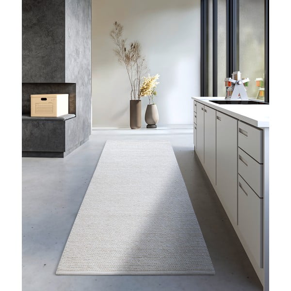 Passatoia bianca in lana tessuta a mano 80x200 cm Francois – Villeroy&Boch-image-1