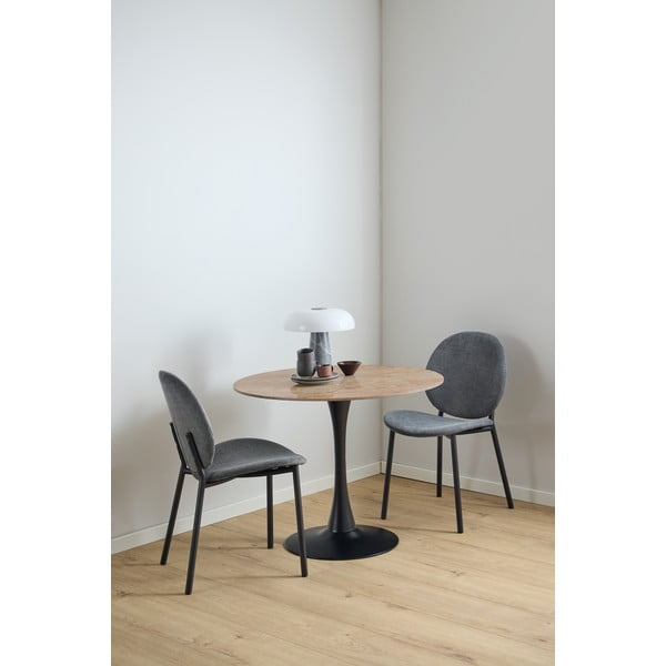 Sedia da pranzo color antracite Cliff – Actona-image-1