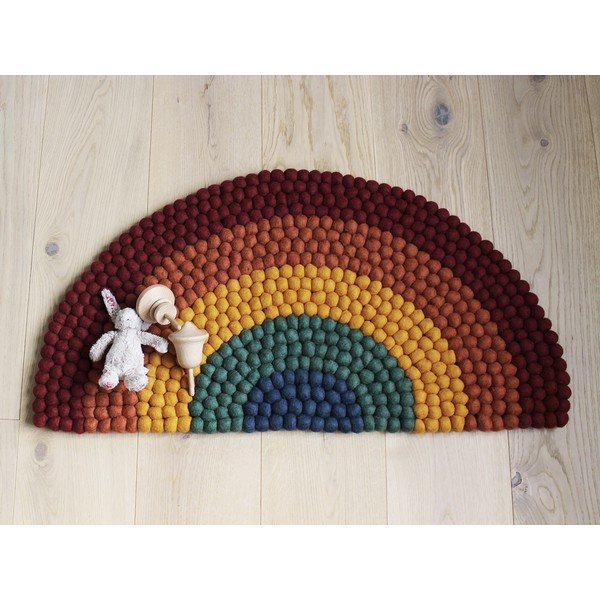 Tappeto in lana Ball per bambini Ball Rugs Multi Rainbow - Wooldot-image-4