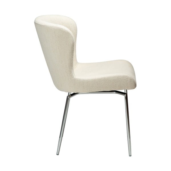 Sedia da pranzo color crema in imbottito Glam – DAN-FORM Denmark-image-1