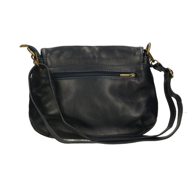 Borsa in pelle blu scuro Marrone - Chicca Borse-image-2