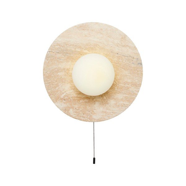Lampada da parete beige in pietra ø 12 cm Hilde – Opviq lights