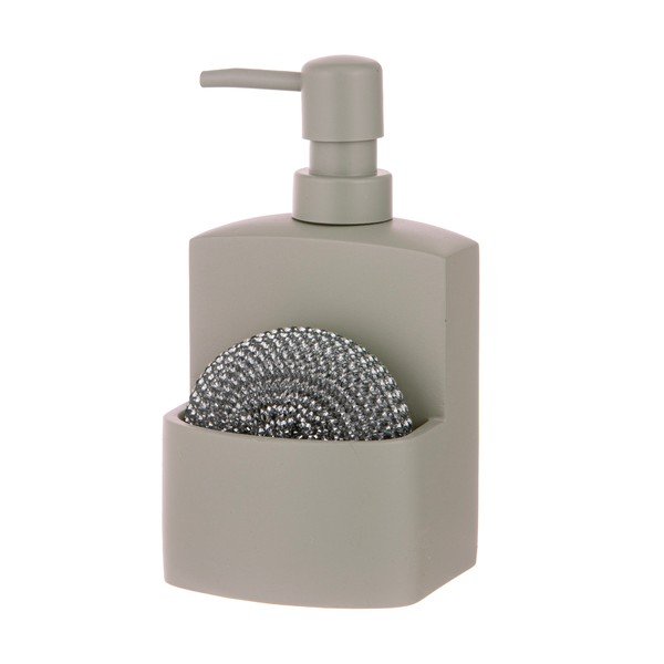 Dispenser per sapone grigio in poliresina 250 ml Essentials – Ladelle