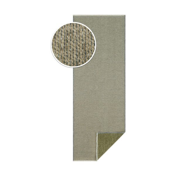 Runner bifacciale verde , 80 x 200 cm Duo - Hanse Home-image-4