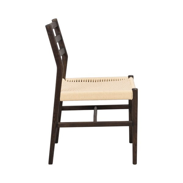 Sedie da pranzo in marrone scuro-naturale in set di 2 pezzi Harlan - Rowico-image-4