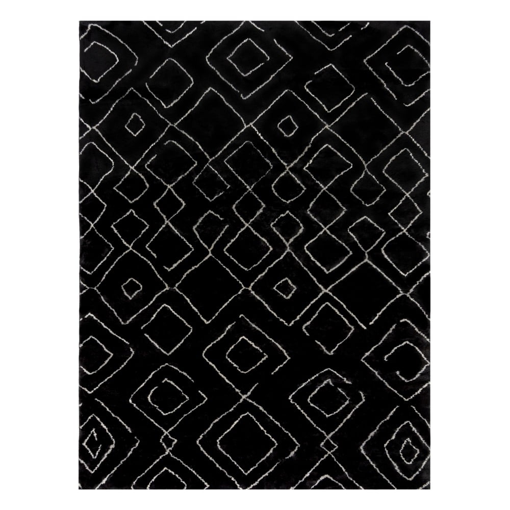Tappeto lavabile nero 120x170 cm Imran - Flair Rugs | Tappeti