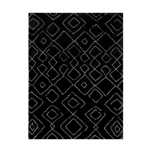 Tappeto lavabile nero 160x230 cm Imran - Flair Rugs