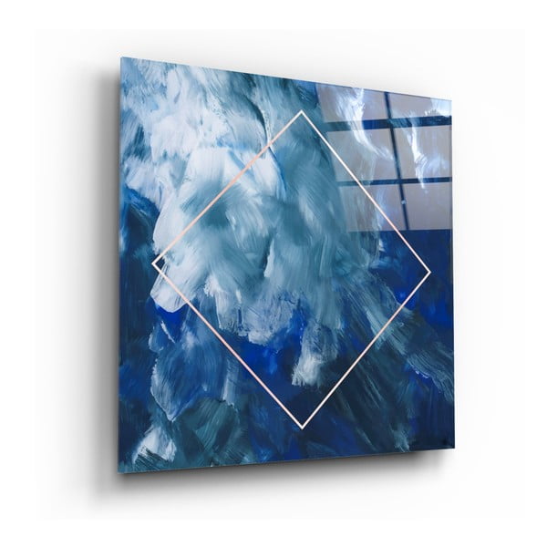 Pittura su vetro , 60 x 60 cm Pouring Clouds - Insigne