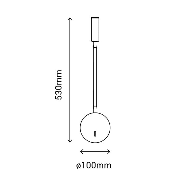 Lampada da parete bianca, altezza 53 cm Leo - SULION-image-2