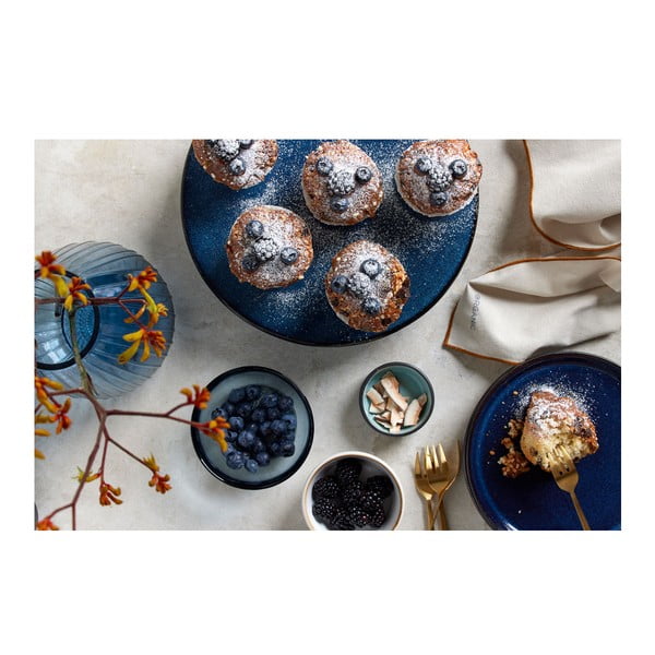 Vassoio per torte in ceramica Gastro Dark Blue – Bitz-image-4