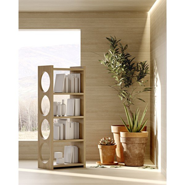 Libreria in rovere 70x160 cm Bau - Woodman-image-2