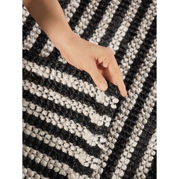 Tappeto in juta nero tessuto a mano 160x230 cm Harvest Ebony - Elle Decoration-image-4