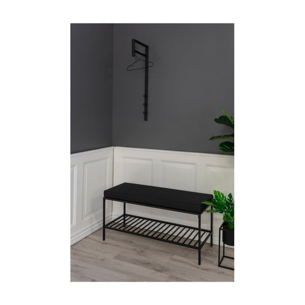 Appendiabiti da parete in metallo nero Trento - House Nordic-image-3