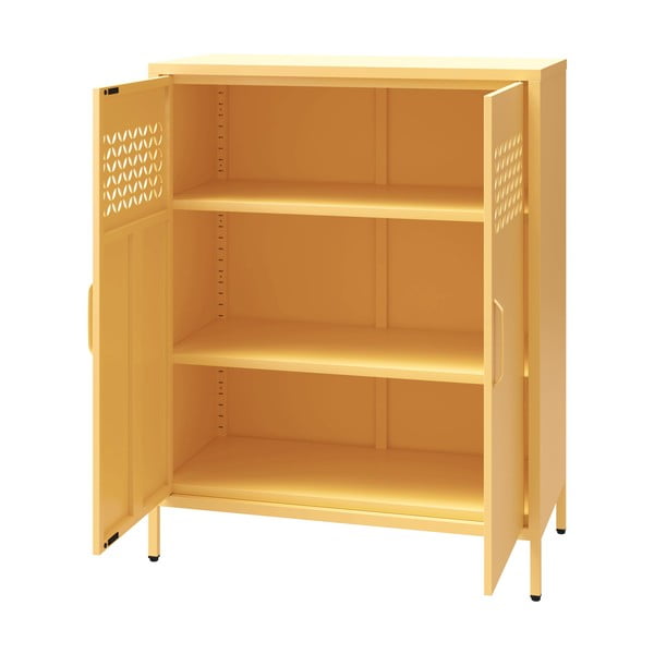 Mobile giallo in metallo 80x102x40 cm Annie - Støraa-image-3