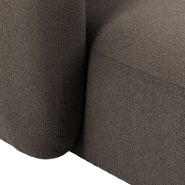 Divano angolare grigio-marrone in tessuto bouclé (angolo destro) Imola - Bonami Selection-image-4