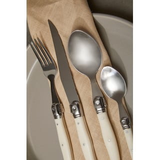 Posate in acciaio inox color crema e naturale 16 pezzi Swiss - Premier Housewares