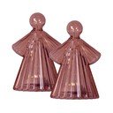 Decorazioni luminose bordeaux in set di 2 pezzi ø 6,5 cm Alberte - Sirius