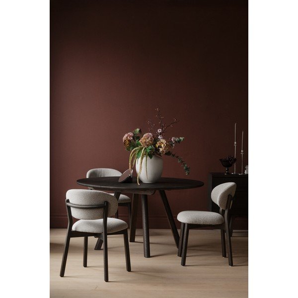 Tavolo da pranzo rotondo in rovere massiccio allungabile ø 140 cm Clapperton – Rowico-image-1