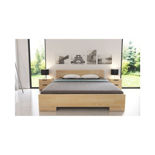 Letto matrimoniale in legno di pino SKANDICA Spectrum Maxi, 160 x 200 cm - Skandica-image-2